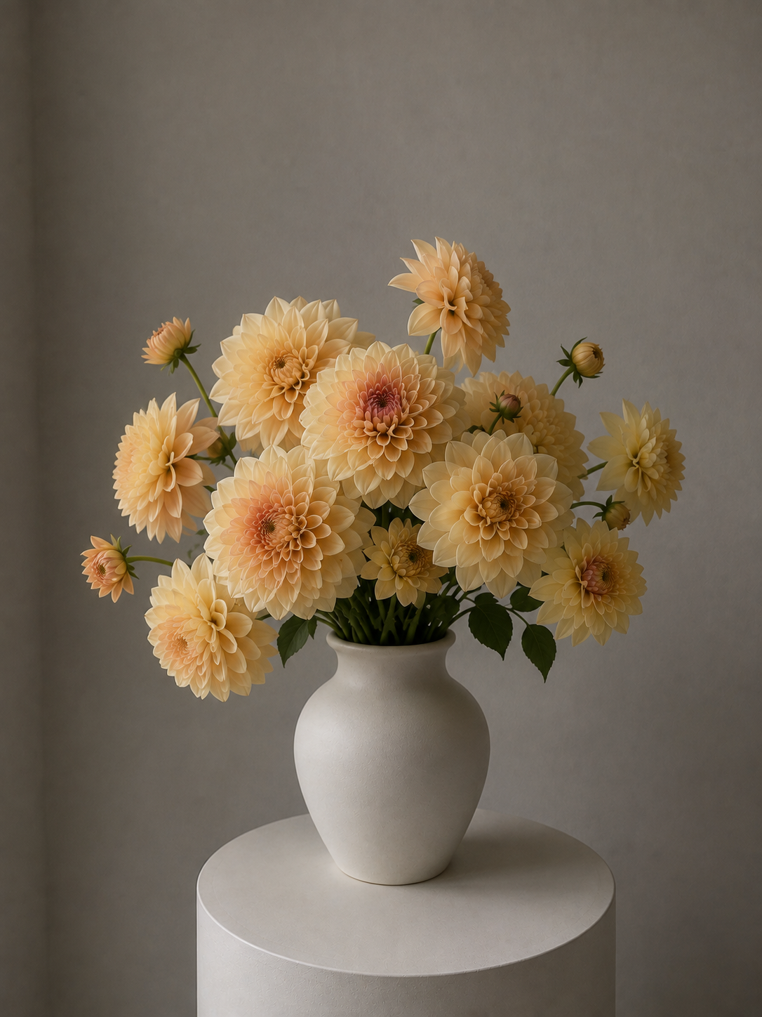 Dahlia and late-season grass
