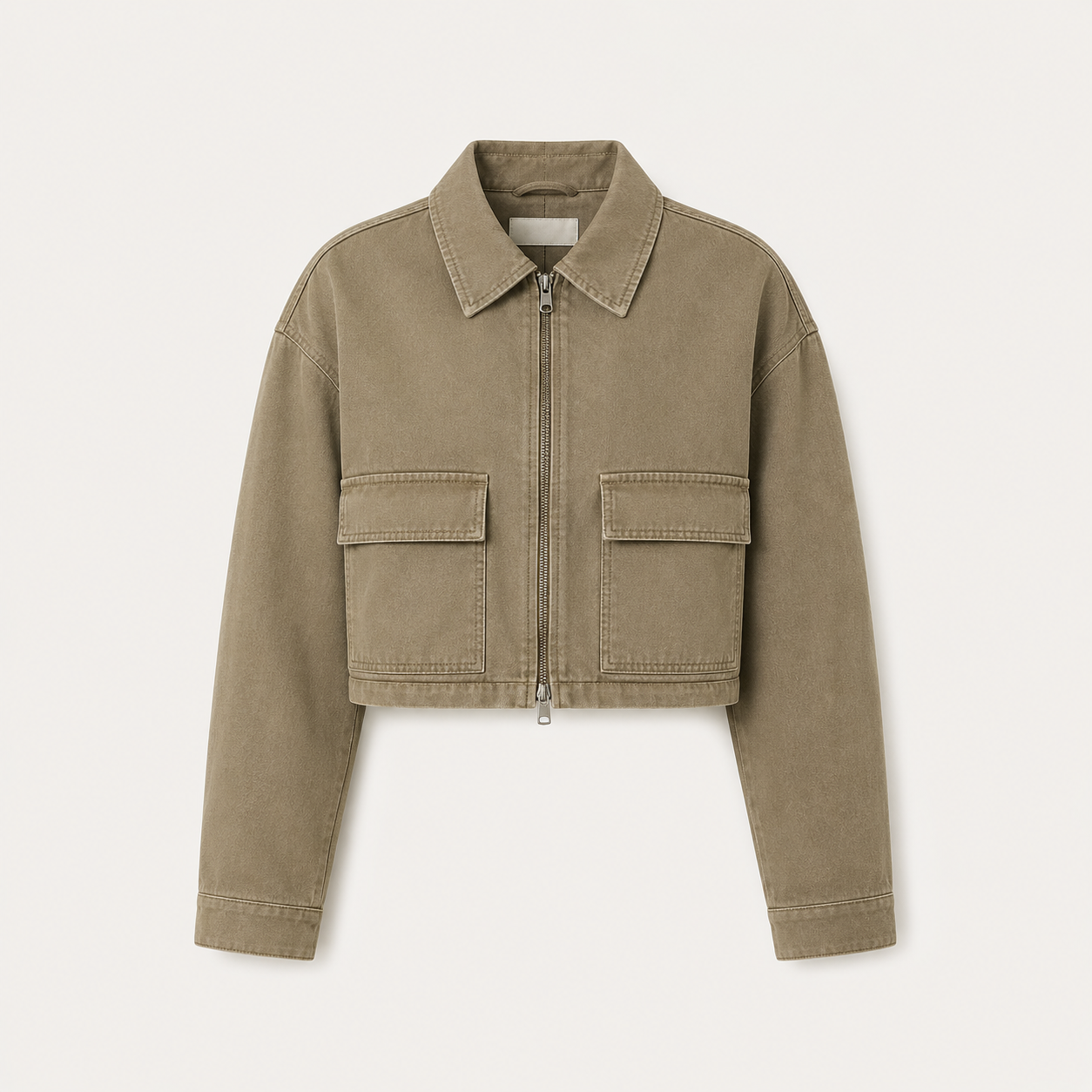 Cropped canvas jacket