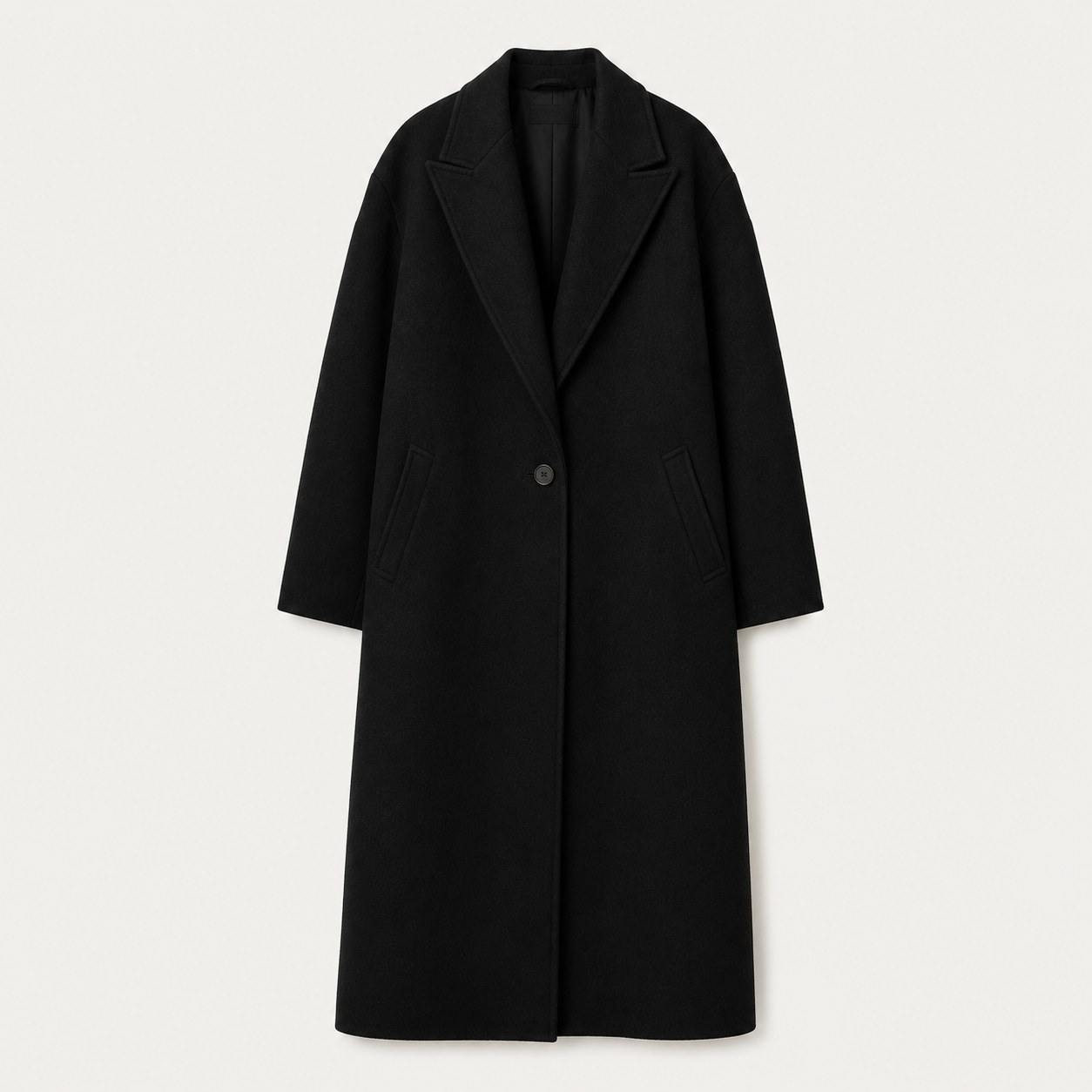 Wool gabardine coat